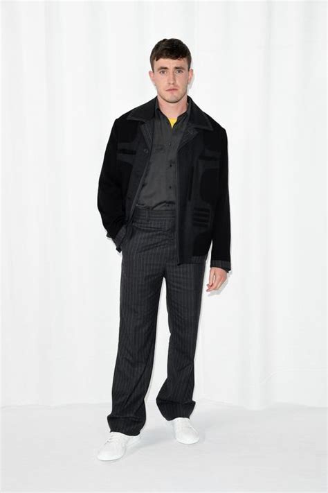 fendi jacket on you looking so right|Paul Mescal Fendi Fashion Show Jacket .